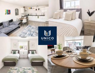 Stylish Two Bedroom Bedford Apartment - Hospital Station & Secure Parking - 0