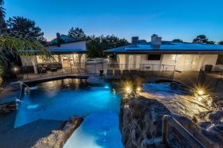 Luxury Villa, with bonus pool house, Private Pool, Hot tub, rock water fall and slide, putting green, basketball, shuffle board, play gym, privately gated on circular driveway. - 6