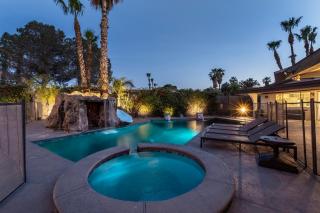 Luxury Villa, with bonus pool house, Private Pool, Hot tub, rock water fall and slide, putting green, basketball, shuffle board, play gym, privately gated on circular driveway. - 8