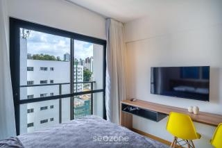 Studio moderno com piscina a 450m da Praia PRV1003 - 9