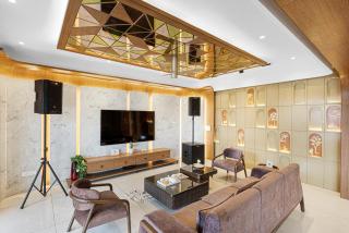 ELIVAAS Signature GIRI Penthouse 2-BHK Penthouse with Terrace, Open-air bar, Lounge, Outdoor jacuzzi & Aravalli Views - 9