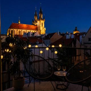 Best View from Bed, Old Town, Balcony, Terrace - Prague - 2