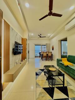 Corporate stay -2 BHK -TV -Wi-fi - 6
