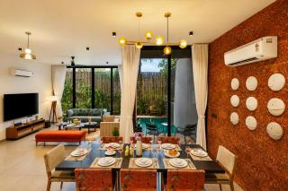 ELIVAAS Signature Solena 4BHK Villa with Private Pool, Bar Lounge, Terrace Views, Lift & Peaceful Pilerne Location Pet-friendly - 8
