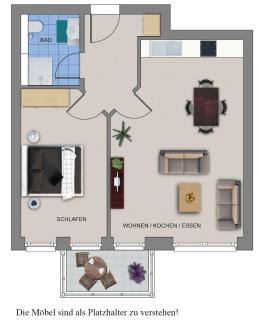 Wohnung 103 Halligfahrt - Haus EbenEzer - Büsum - 1