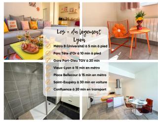 Lyon funky flat piscine et parking - 9