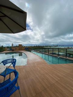 Lindo flat, 250m da praia, piscina, garagem coberta - 9