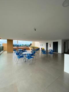 Lindo flat, 250m da praia, piscina, garagem coberta - 5