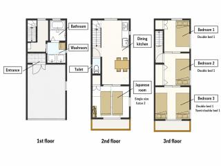 Nawatell Tsuruhashi1 - Close to Dotonbori and Kuromon Market - 3 story house in Osaka city -ナワテル鶴橋1 - 道頓堀と黒門市場に近い3階建ての一軒家 - 4