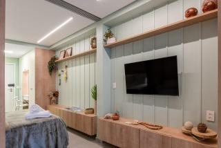 Studio a 60 m da Praia - Jardim Gourmet - Andar Térreo - Aceita Pet Pequeno - Piscina na Cobertura com Churrasqueira - 4
