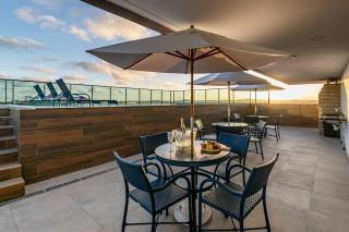 Studio a 60 m da Praia - Jardim Gourmet - Andar Térreo - Aceita Pet Pequeno - Piscina na Cobertura com Churrasqueira - 3