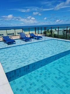 Studio a 60 m da Praia - Jardim Gourmet - Andar Térreo - Aceita Pet Pequeno - Piscina na Cobertura com Churrasqueira - 2