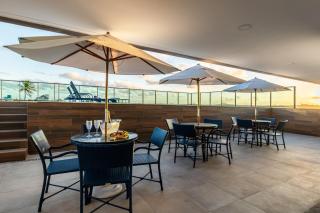 Studio a 60 m da Praia - Jardim Gourmet - Andar Térreo - Aceita Pet Pequeno - Piscina na Cobertura com Churrasqueira - 5