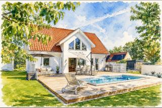 Poolvilla på Österlen - 9