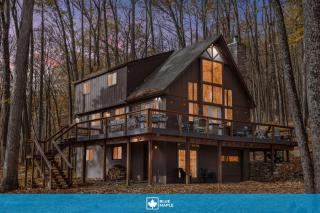Mountainside w Fireplace, Fire Pit, Deck, & WiFi - 0