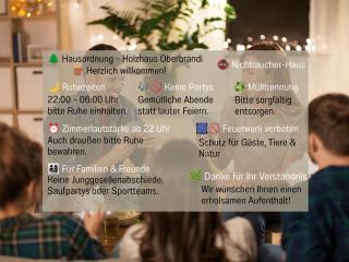 Holz-Ferienhaus Oberbrändi: Kachelofen, Sauna, WLAN, am Wald -  - 2