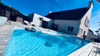 Maison de vacances 400m de la plage 10 personnes avec piscine "La Villa Breizh Family Ocean " - 0