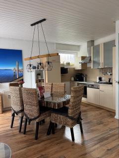 Nordsee Ferienhaus nahe Bensersiel Kamin Garten - 4