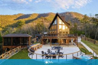Luxury A Frame 5BR Hot Tub & Mountain Views - 0