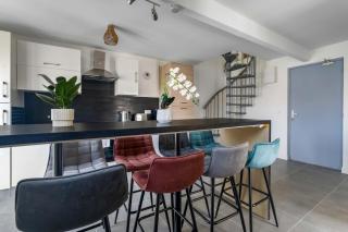 Duplex proche de Paris avec une grande cuisine - 9