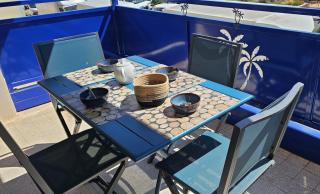 Palmier bleu front de mer - 1