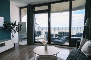 NEU Proud Skyline Suite im Augsburger Hotelturm 2 Balkone - 2