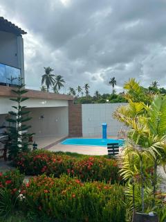 Casa com Piscina dentro do Condominio Mar de São José em Frente ao Restaurante Calamares - 0