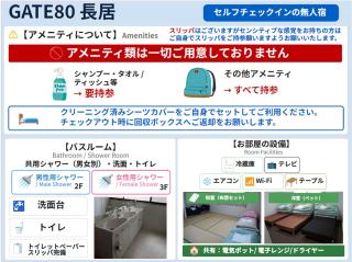 GATE80長居 無人宿 完全セルフ 予約メッセージ欄確認要す スマートロック 暗証番号チェックイン 素泊まり専門 アメニティ持参で格安滞在 セコム24h監視 駐車場なし - 8