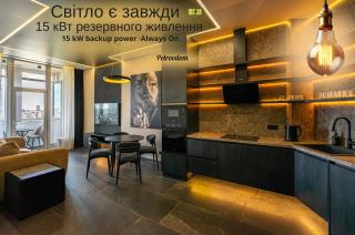 29-361 Manhattan, Beresteiskyi 11, Kyiv, Politekh metro nearby, panoramic city view, 15 kW backup power, Petrovdom Apartment - 0