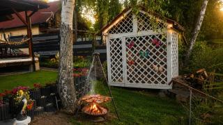 Domek zejscie do jeziora jacuzzi balia kajak grill - 1