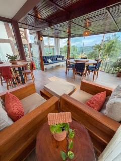 Chalé com 3 quartos, com terraço externo com vista em Bananeiras - 7