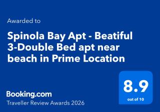 Spinola Bay Apt - Beatiful 3-Double Bed apt near beach in Prime Location - 2