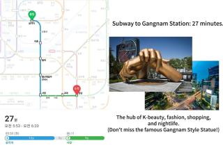 1 minute to Samgakji area, 2 rooms, 3 beds, Myeongdong, Hongdae, Itaewon, Seoul Station, maximum 4 people, HYBE, airport bus - 4