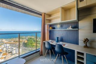 Studio c/ varanda e vista frente mar - EDF1605 - 2