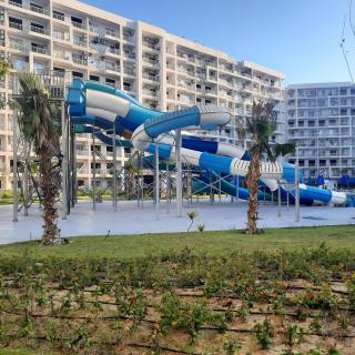 luxury pool View 2 bed chalet Golf porto Alamein شاليه فندقي جولف بورتو العلمين - 0
