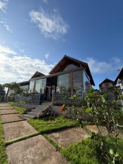 Chalé com 3 quartos, com terraço externo com vista em Bananeiras - 9