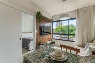 Apartamento confortável a 400 metros da praia, prédio BLB0402 - 1