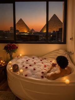 panorama pyramids and jacuzzi - Giza - 9