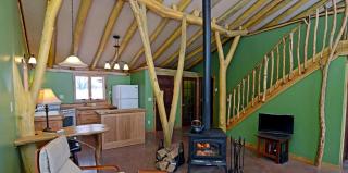 Spacious Cabin Rental with Unique Wooden Interior near Madison, Wisconsin - 8