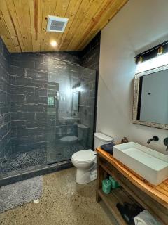 Serene Modern Cabin with Hot Tub Surrounded by Nature for a Romantic Escape near Madison, Ohio - 3