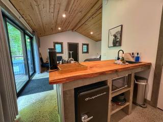 Serene Modern Cabin with Hot Tub Surrounded by Nature for a Romantic Escape near Madison, Ohio - 2