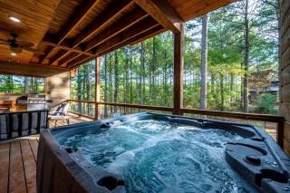 Secluded Cabin Perfect for Couples & Families with Hot Tub & Stone Fireplace in Broken Bow, Oklahoma - 7