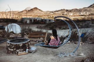 Unique Camper with Fire Pit & Skylight Views in Terlingua, Texas - 7