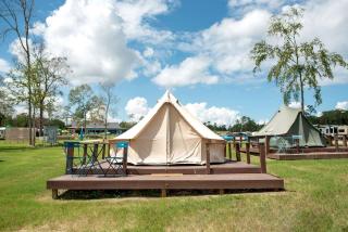 Bohemian Bell Tent for Lake Glamping near Houston - 0