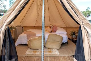 Bohemian Bell Tent for Lake Glamping near Houston - 7