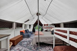 Safari Tent Getaway with Fire Ring and canoe Access in Swan Valley, Idaho - 1
