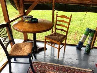 Bright and Airy Tented Cabin Rental on a Working Farm near Manchester, Vermont - 9