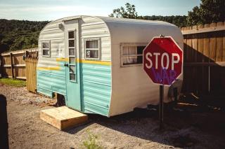Retro Vacation Trailer with Colorful Interior near Fayetteville and Ozark National Forest, Arkansas - 0