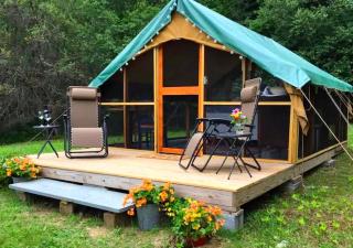 Charming Tented Cabin Rental for a City Escape in Wells, Vermont - 0