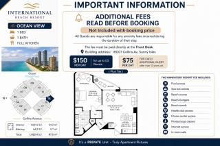 Trump International Beach Resort Ocean View 1100 sf 1 Bed 1Bth Privately Owned Sunny Isles - 9